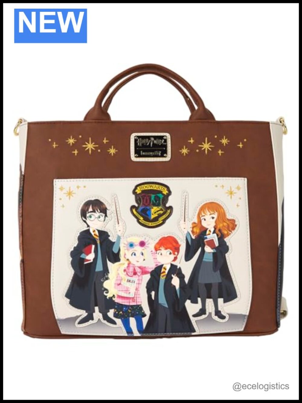 Loungefly Harry Potter Spring Convertible Tote Bag Faux Leather Backpack